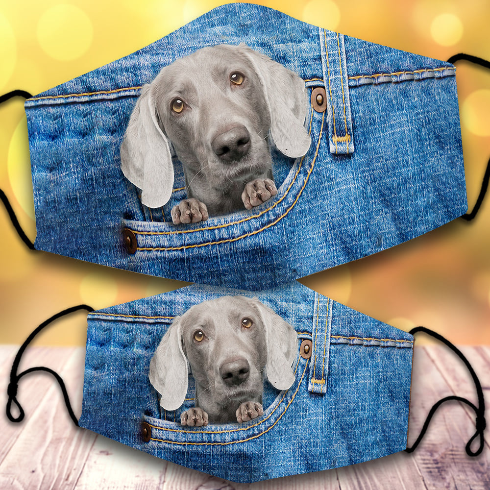 Weimaraner-In Pocket-Veil