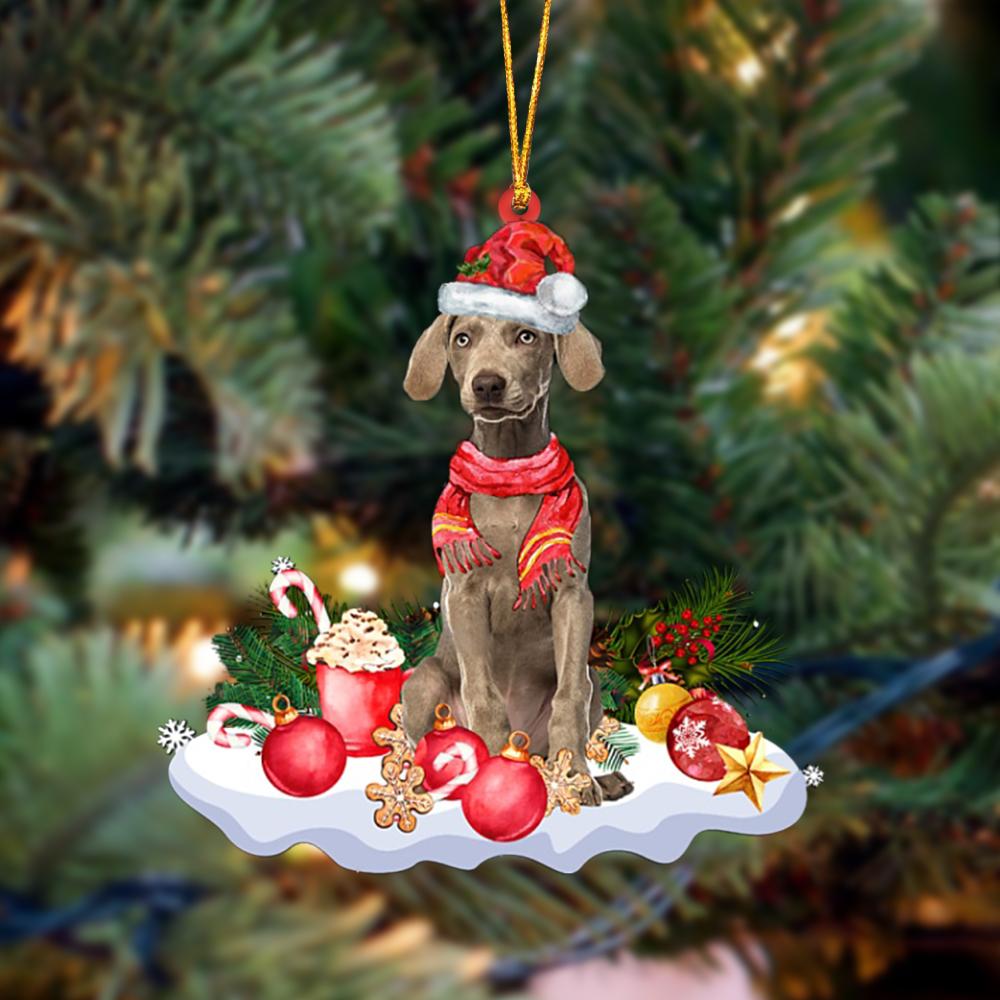 Weimaraner 2-Better Christmas Hanging Ornament