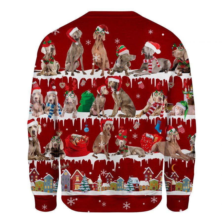 Weimaraner - Snow Christmas - Premium Sweatshirt
