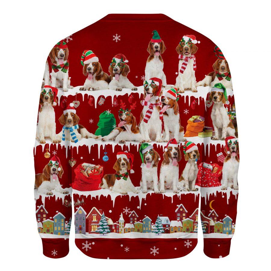 Welsh Springer Spaniel - Snow Christmas - Premium Sweatshirt