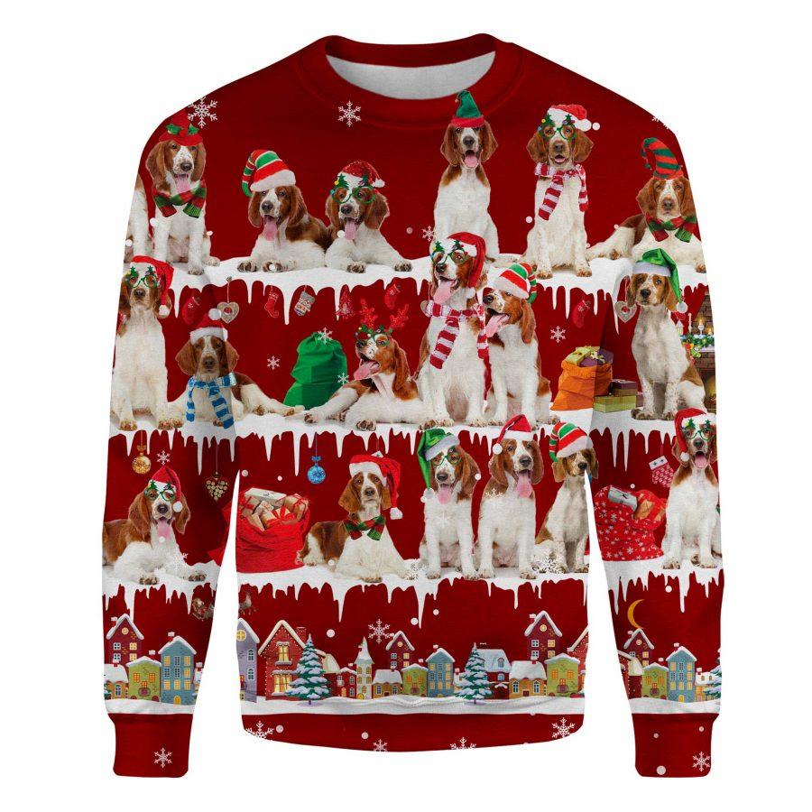 Welsh Springer Spaniel - Snow Christmas - Premium Sweatshirt