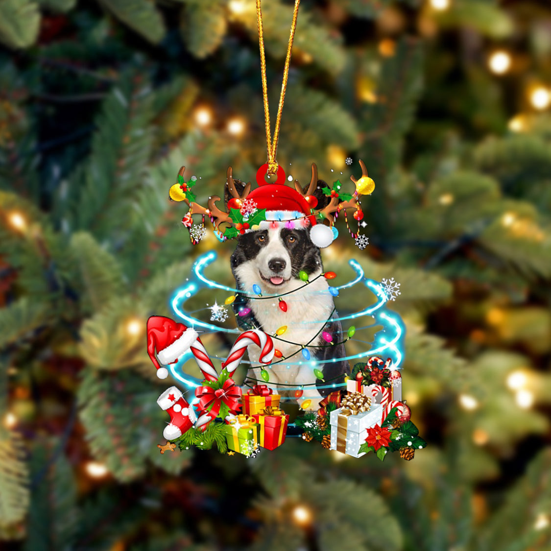 Welsh Corgi-Christmas Candy&Gift-Two Sided Ornament