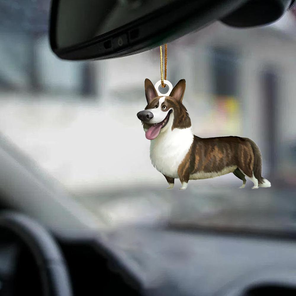 Welsh Corgi Cardigan-Look at me-two sided ornament