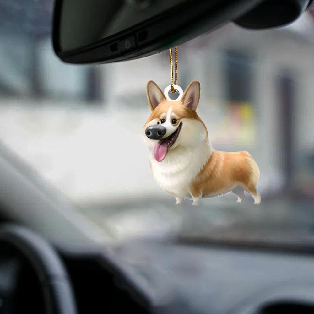 Welsh Corgi Pembroke-Look at me-two sided ornament