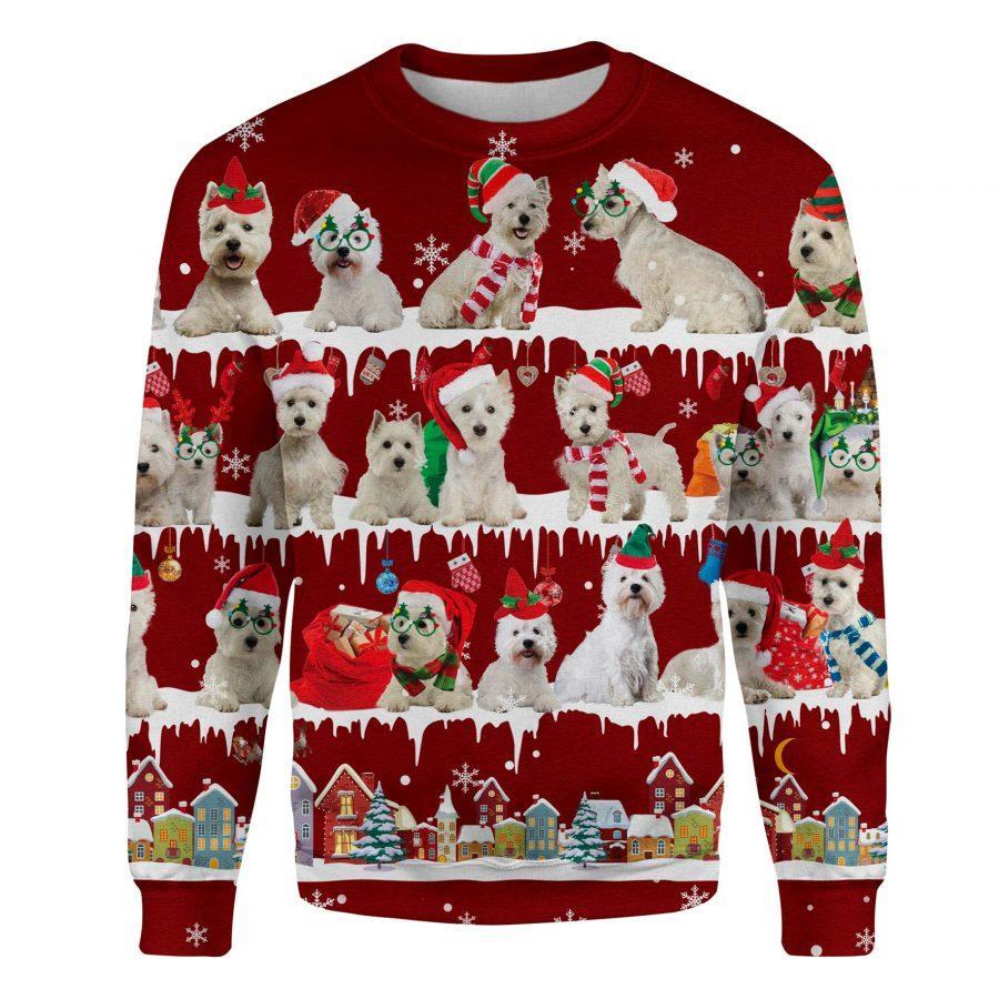 West Highland White Terrier - Snow Christmas - Premium Sweatshirt