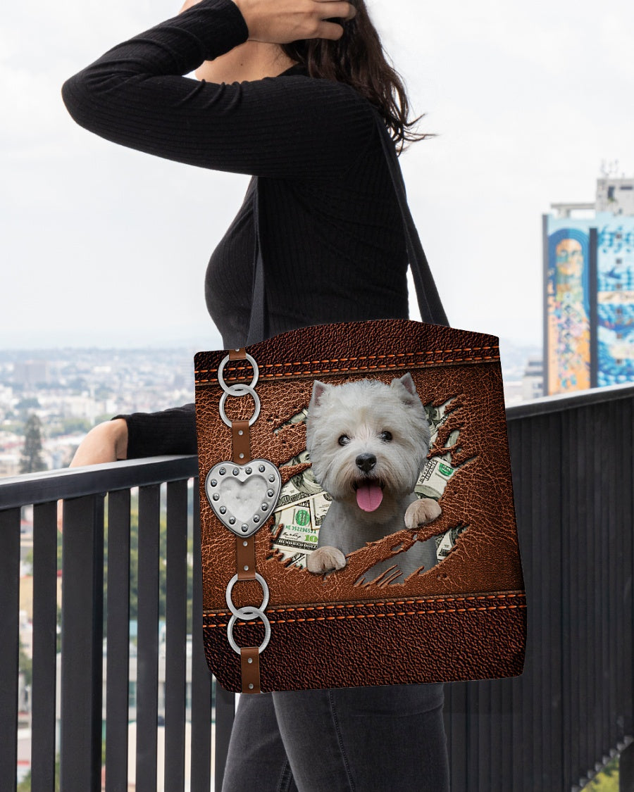 West Highland White Terrier-Let Me Go Out -Cloth Tote Bag