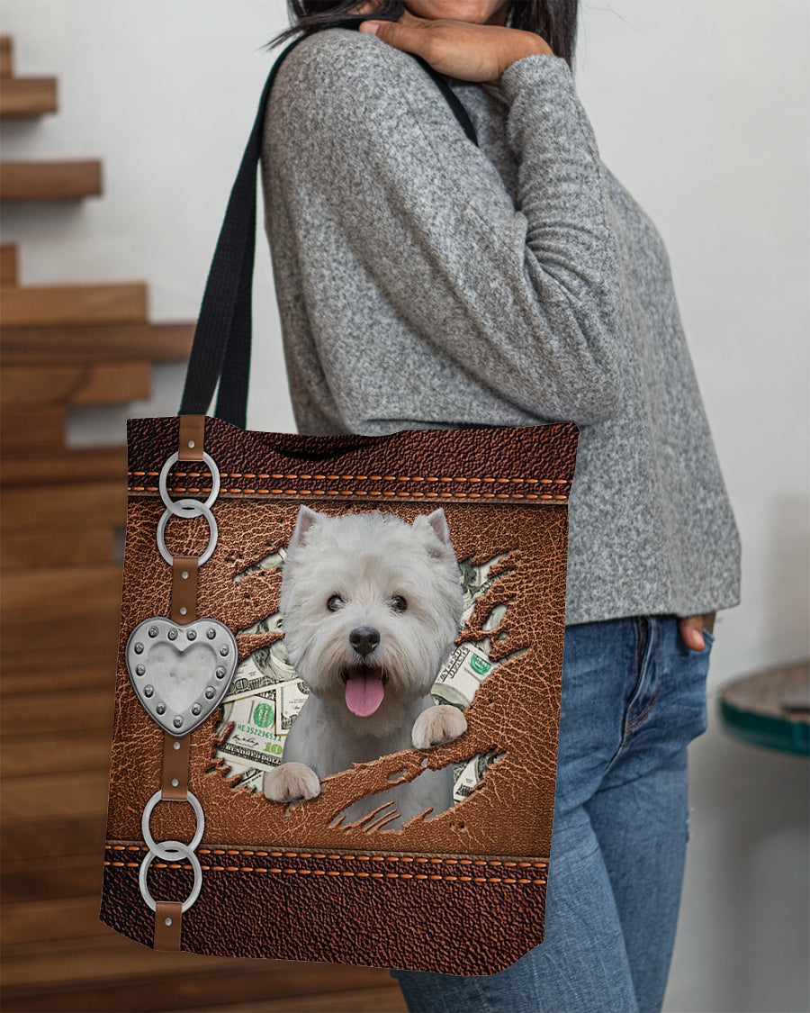 West Highland White Terrier-Let Me Go Out -Cloth Tote Bag