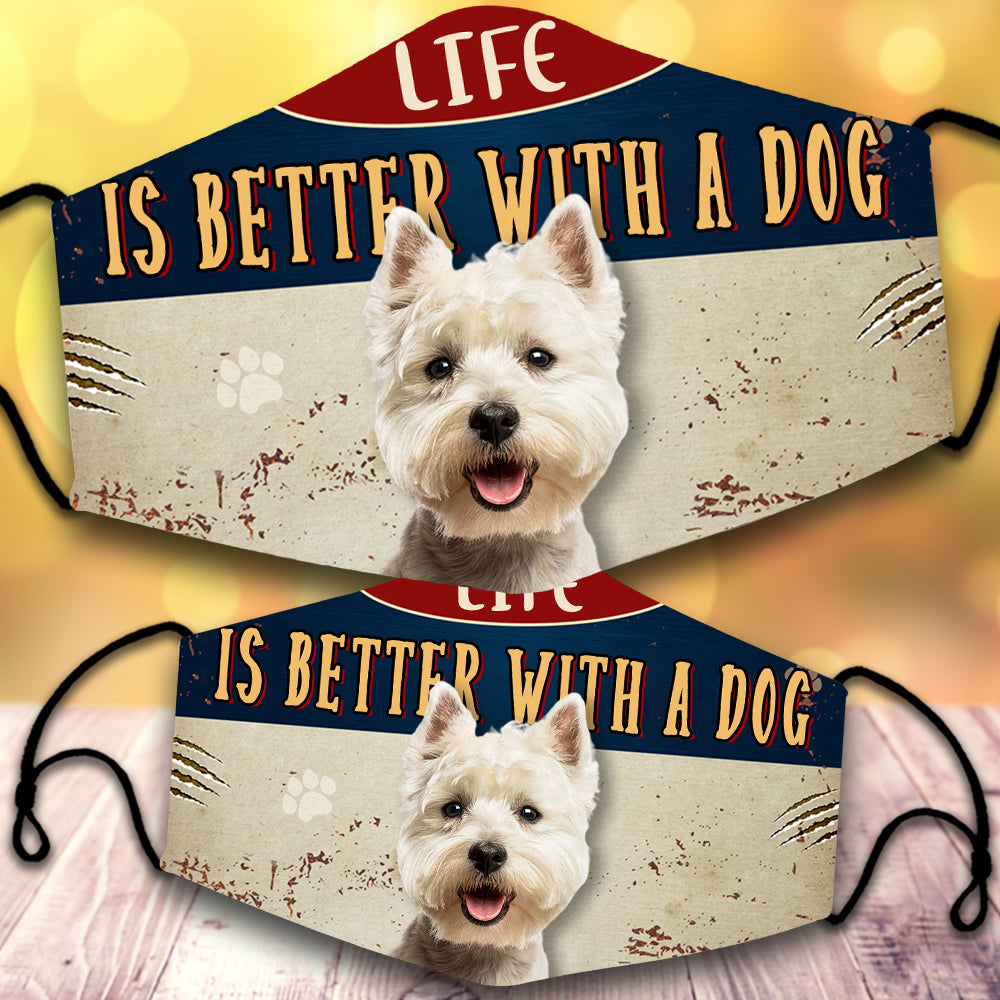 West Highland White Terrier-Life Is Better With A Dog-Veil