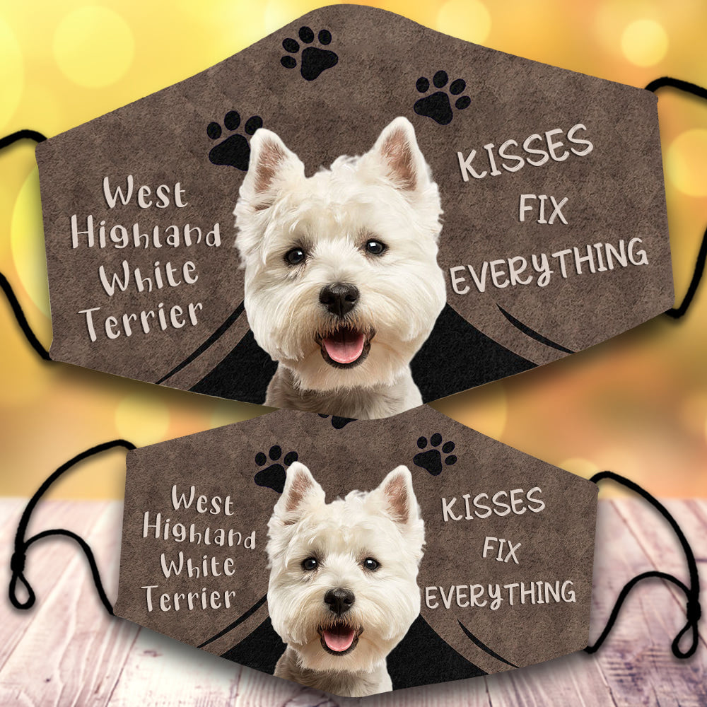 West Highland White Terrier 2-Kisses Fix Everything-Veil