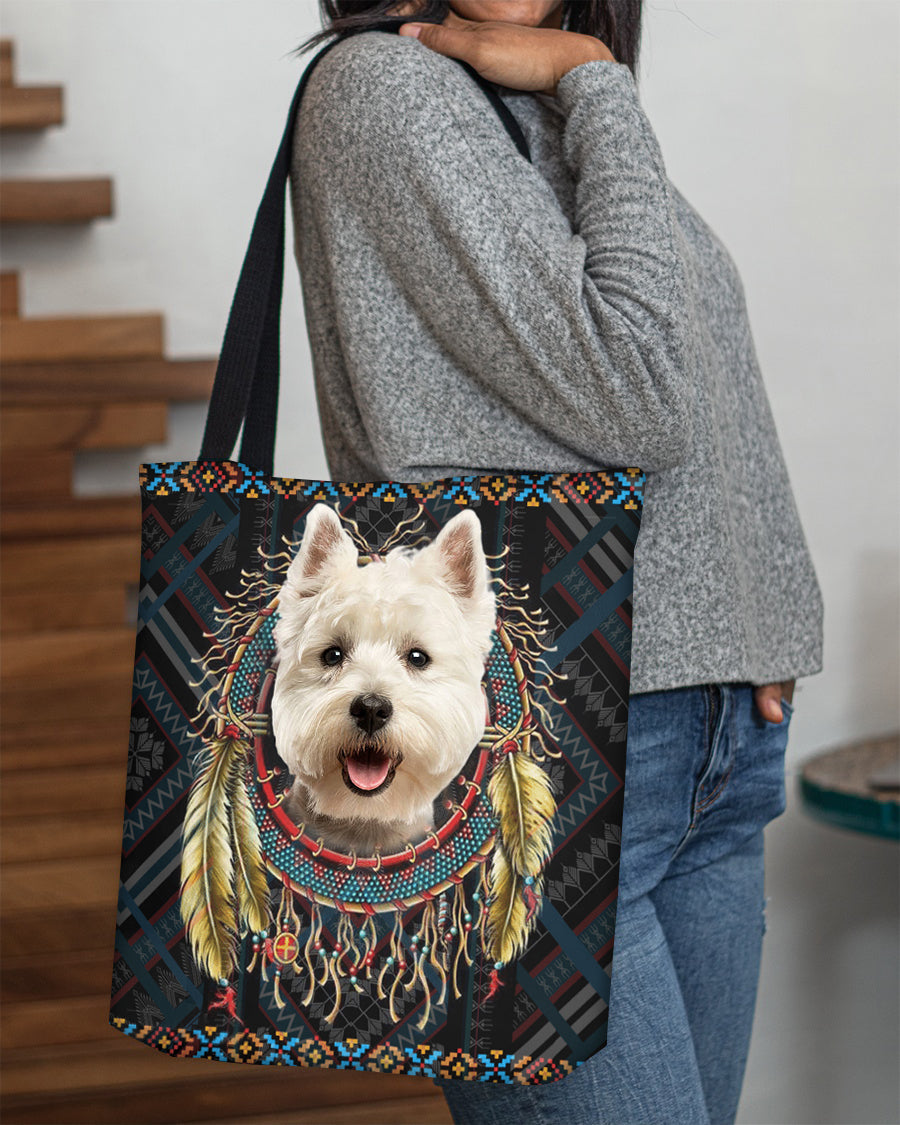 West Highland White Terrier  In Dreamcatcher Cloth Tote Bag