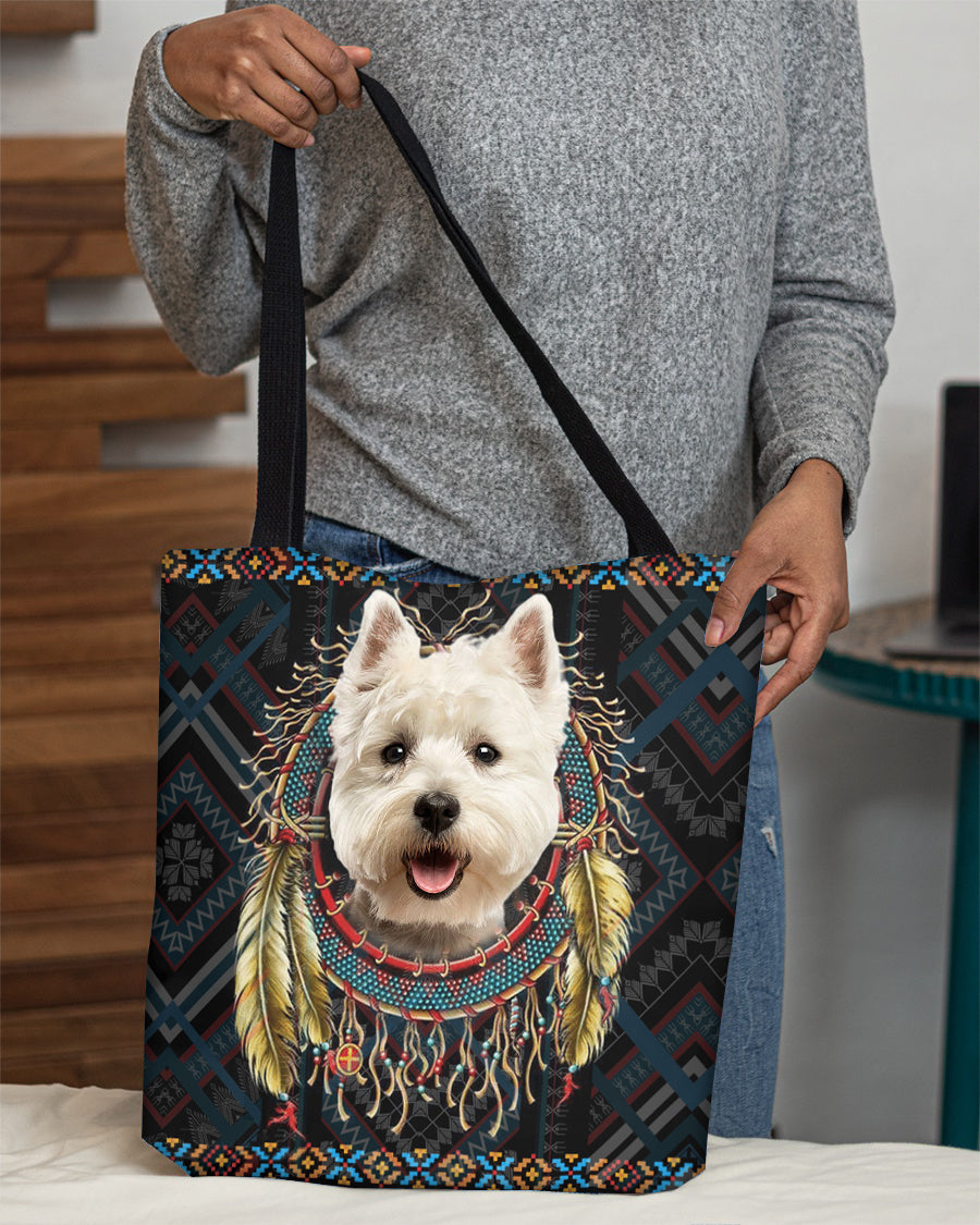 West Highland White Terrier  In Dreamcatcher Cloth Tote Bag