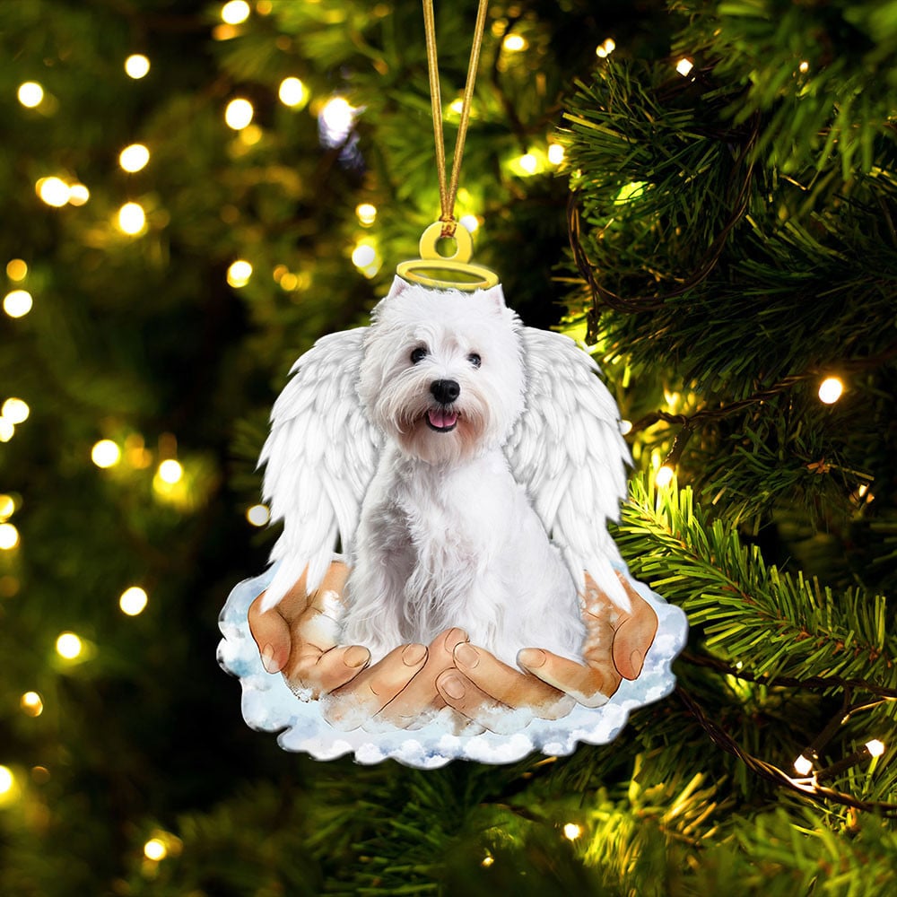 West Highland White Terrier-In The Hands Of God Xmas-Two Sided Ornament
