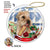 Wheaten Terrier puppy Porcelain Hanging Ornament