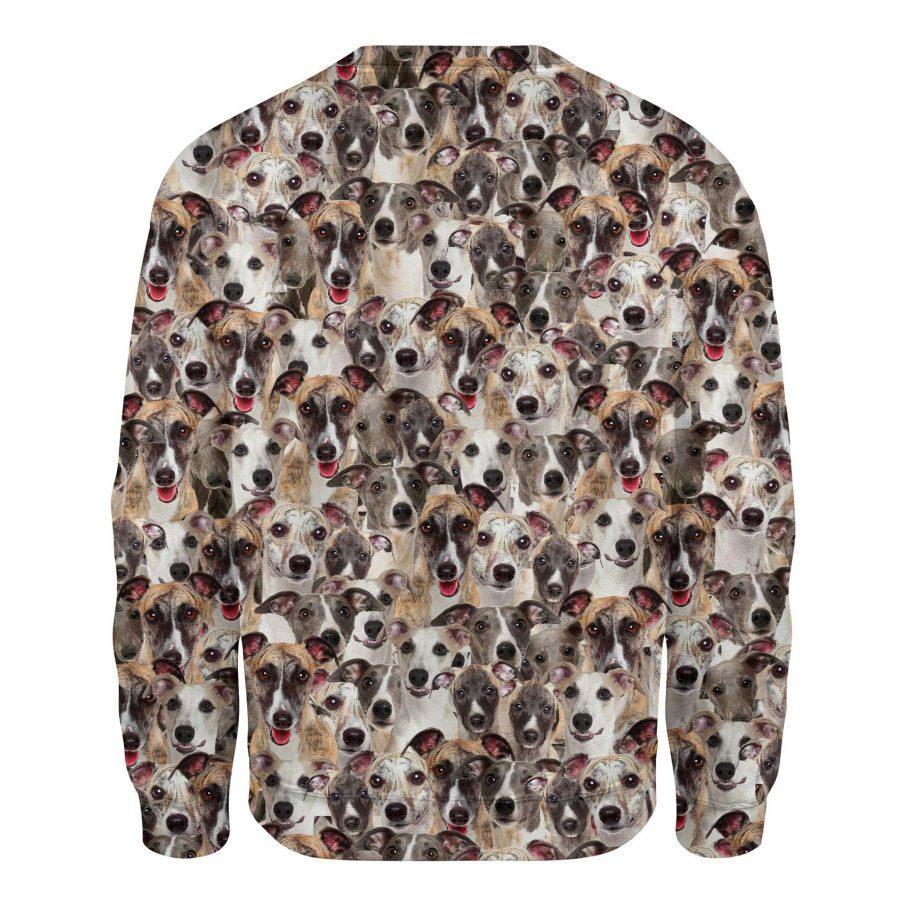 Whippet - Full Face - Premium Sweatshirt