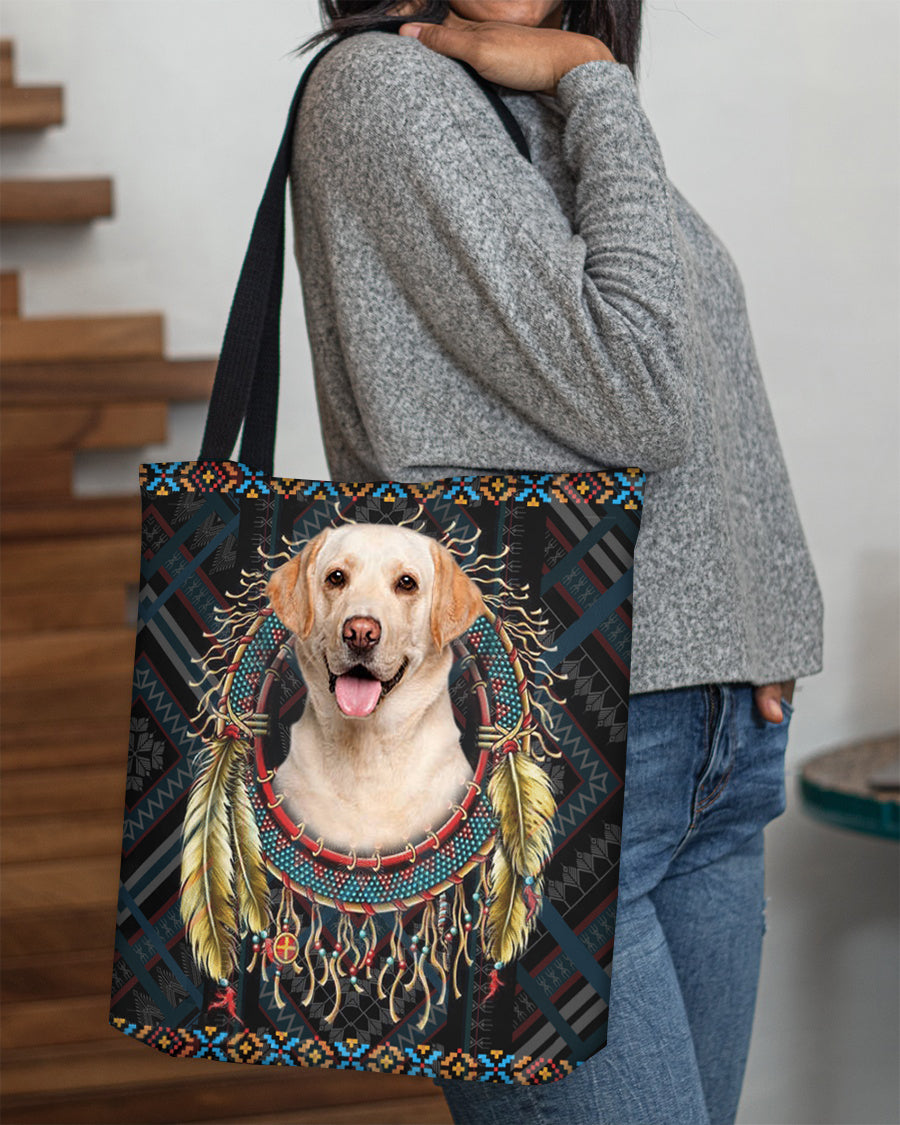 White Labrador Retriever  In Dreamcatcher Cloth Tote Bag