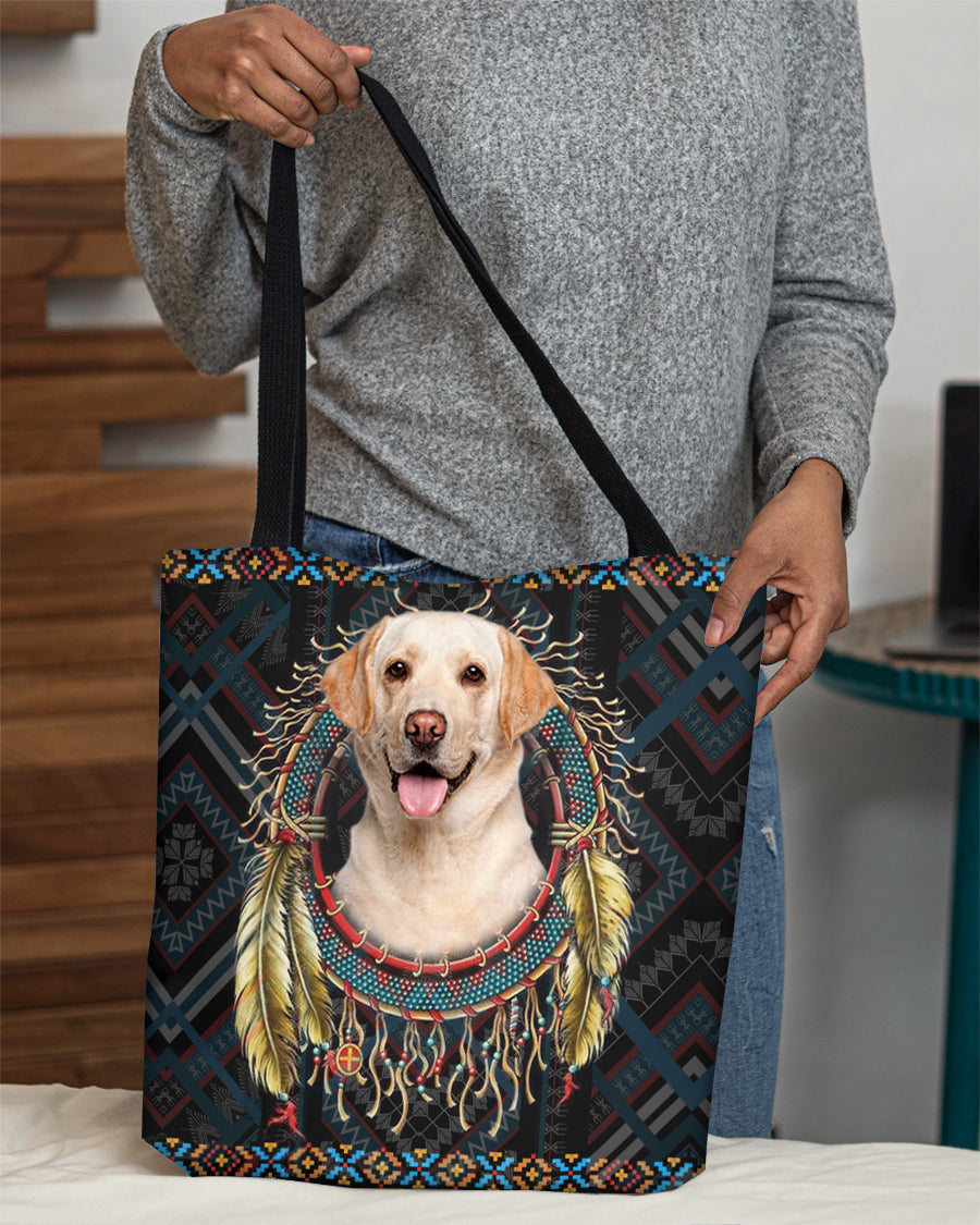 White Labrador Retriever  In Dreamcatcher Cloth Tote Bag