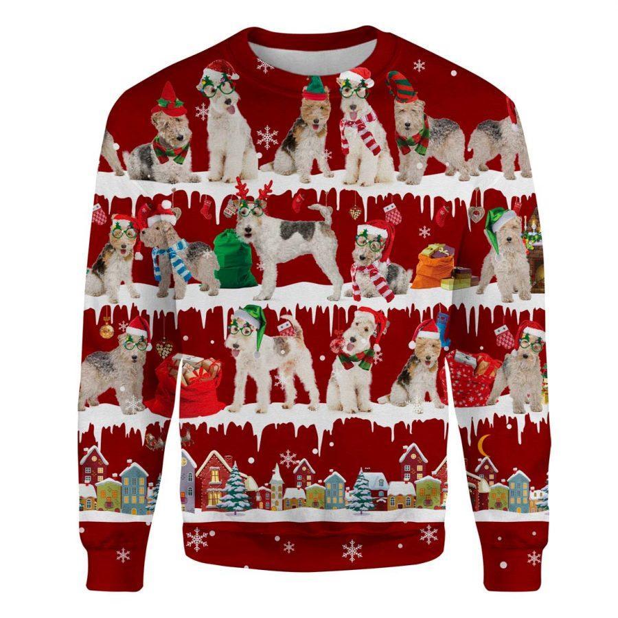 Wire Hair Fox Terrier - Snow Christmas - Premium Sweatshirt