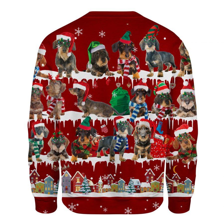 Wire haired Dachshund - Snow Christmas - Premium Sweatshirt