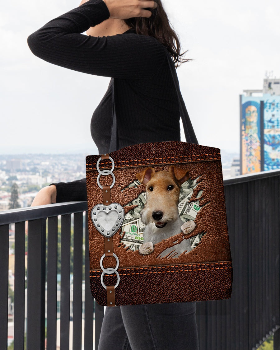 Wire Fox Terrier-Let Me Go Out -Cloth Tote Bag