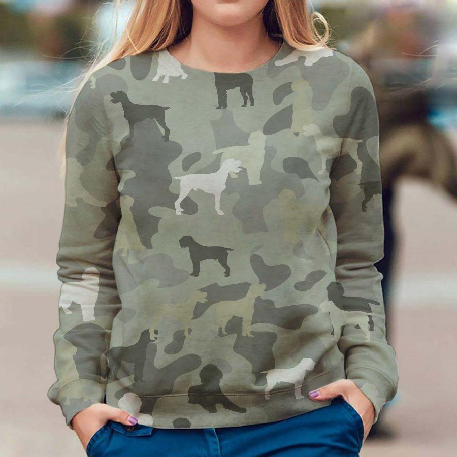 Wirehaired Pointing Griffon - Camo - Premium Sweatshirt