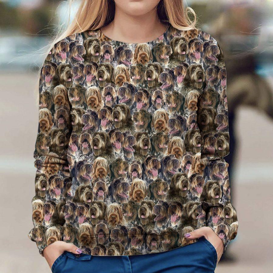 Wirehaired Pointing Griffon - Full Face - Premium Sweatshirt