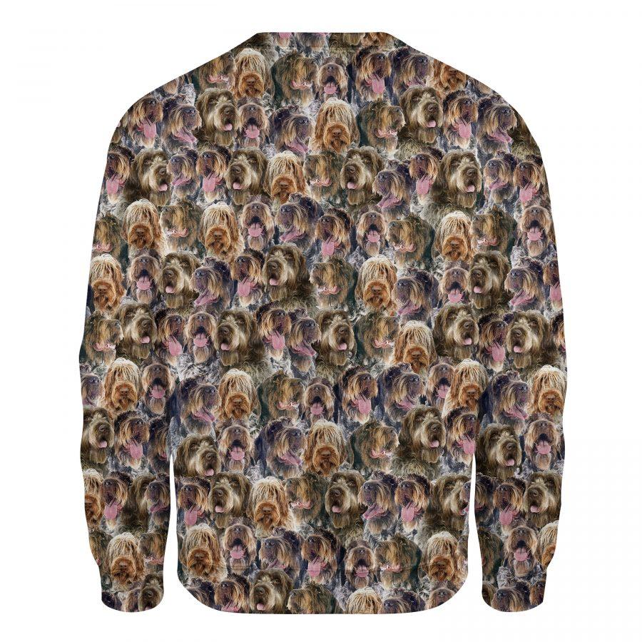 Wirehaired Pointing Griffon - Full Face - Premium Sweatshirt