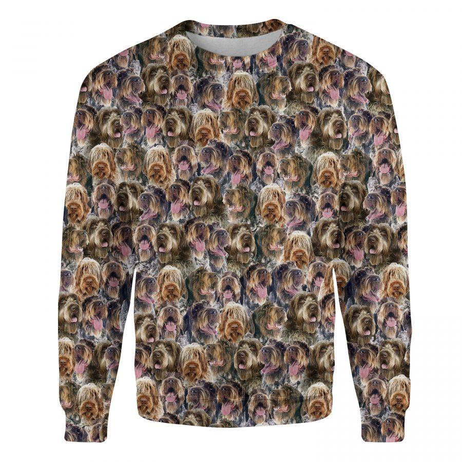 Wirehaired Pointing Griffon - Full Face - Premium Sweatshirt