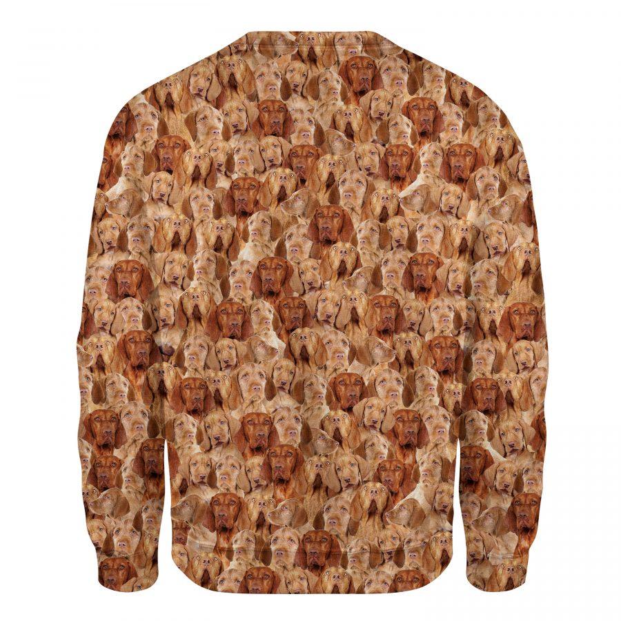 Wirehaired Vizsla - Full Face - Premium Sweatshirt