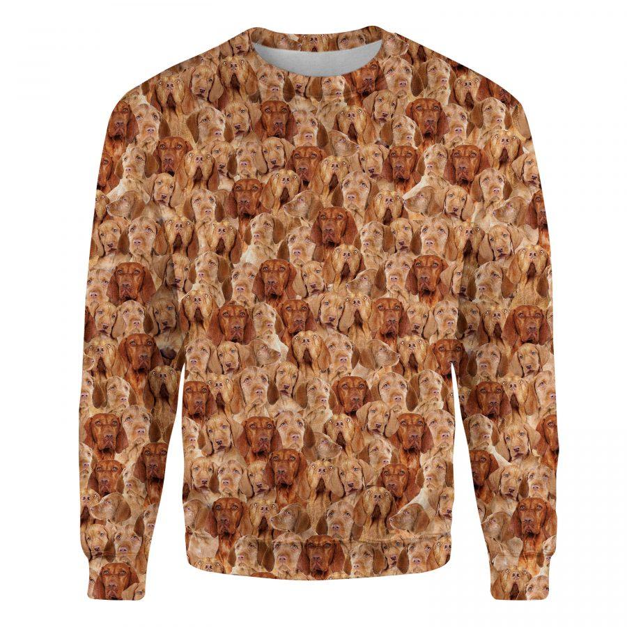 Wirehaired Vizsla - Full Face - Premium Sweatshirt