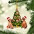 Wirehaired Vizsla-Xmas Tree&Dog-Two Sided Ornament