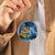 With German Shepherd TAKE THE TRIP CLASSIC-Round Resin Epoxy Metal Keychain