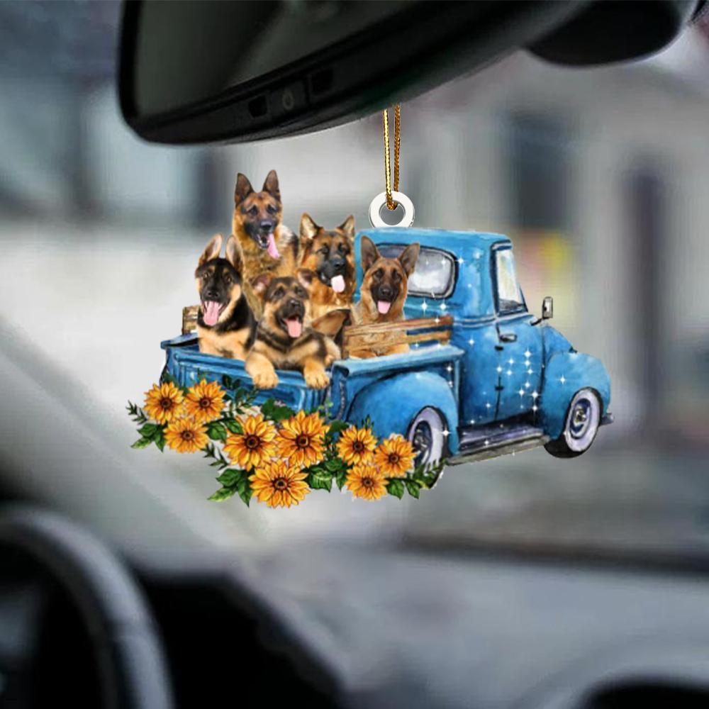 German Shepherd -Take The Trip Classic- Two Sided Ornament