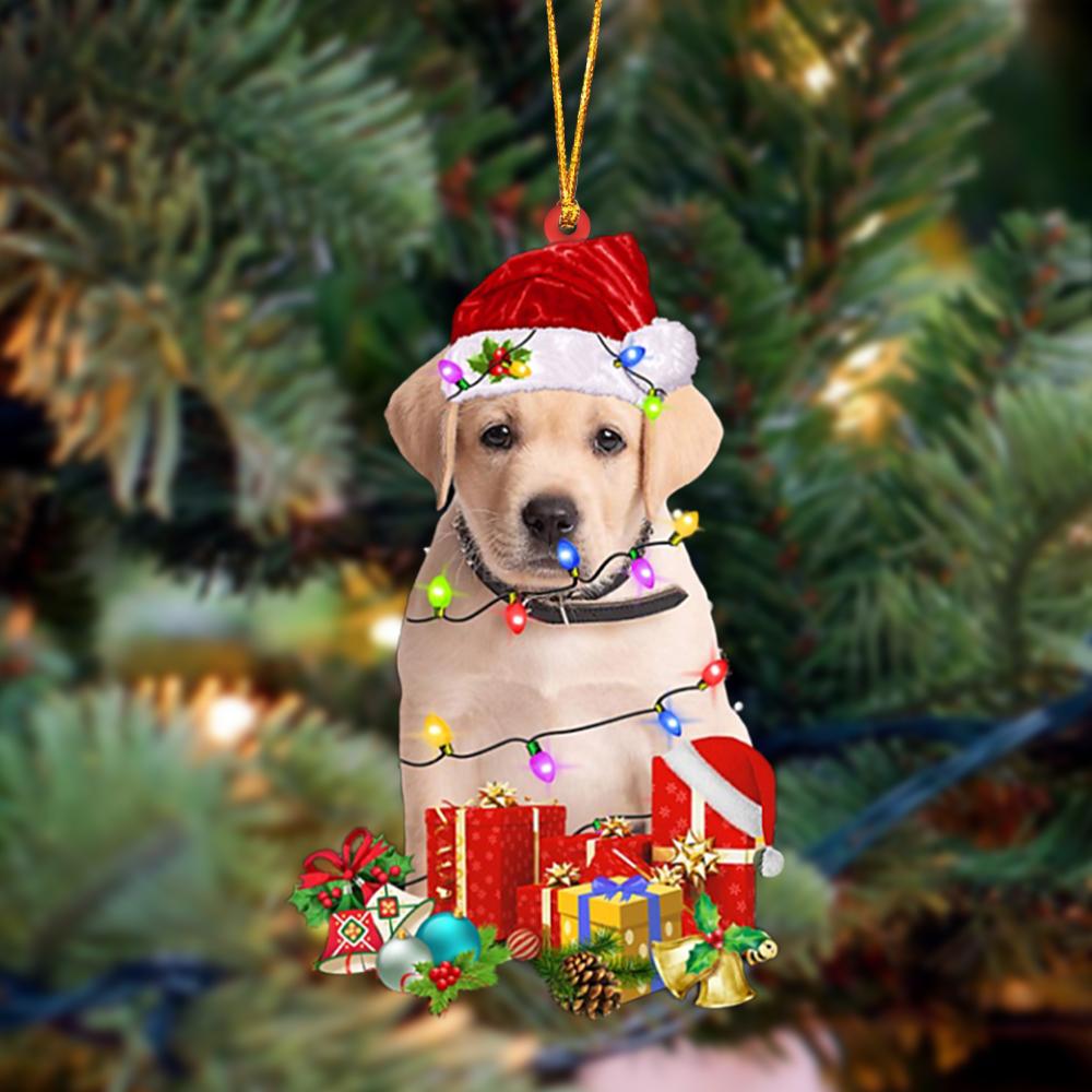 YELLOW Goldador-Dog Be Christmas Tree Hanging Ornament
