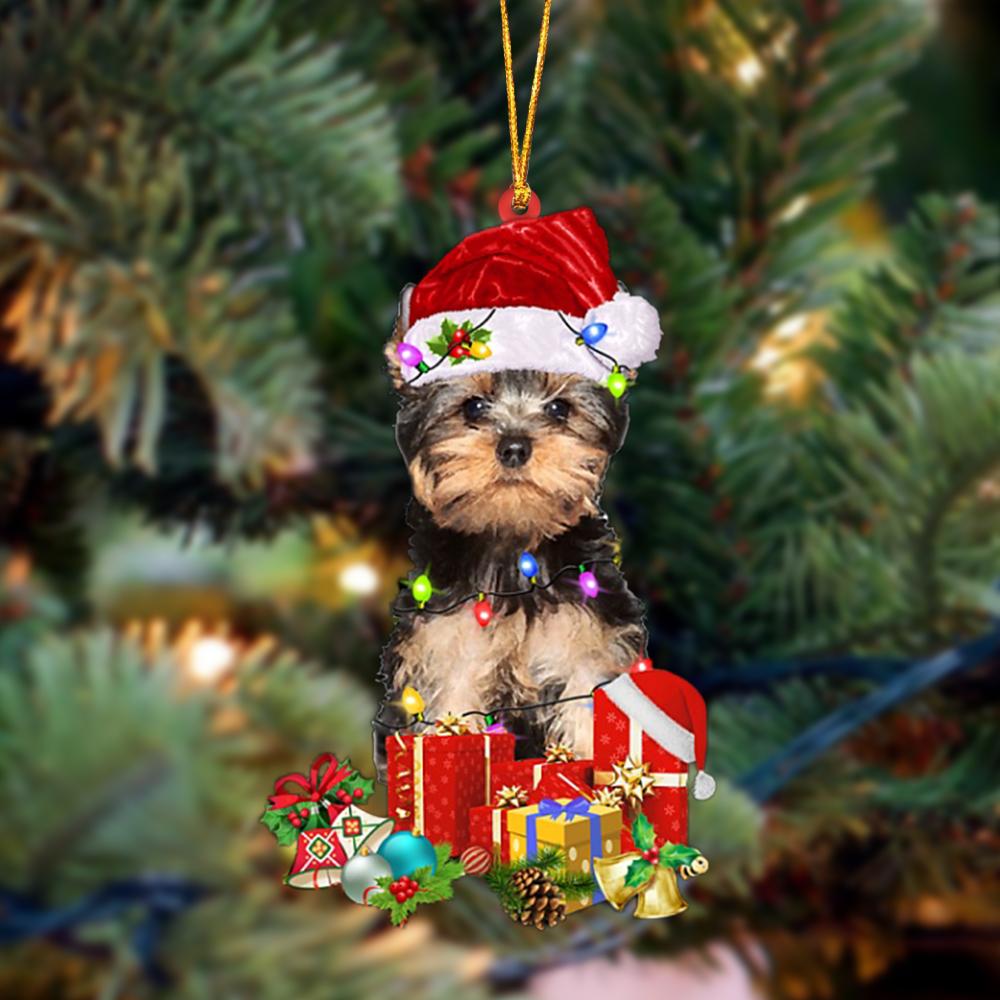 YorkShire Terrier 3-Dog Be Christmas Tree Hanging Ornament