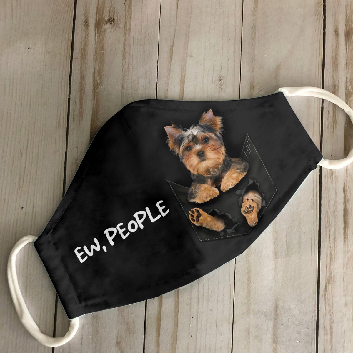 Yorkshire Terrier In Pocket EZ07 1907 Face Mask
