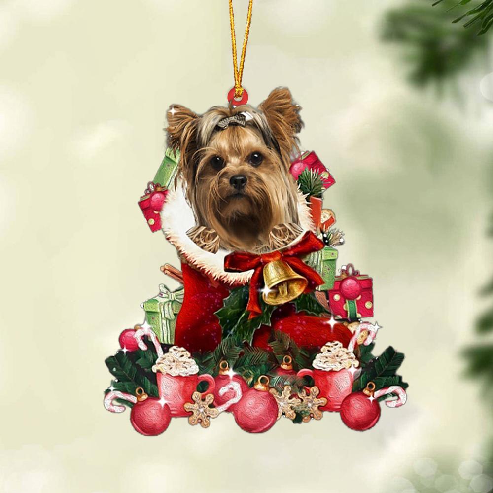 Yorkshire 2-Red Boot Hanging Ornament