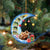 Yorkshire Terrier-Sleep On The Moon Christmas Two Sided Ornament