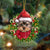 Yorkshire Terrier-Xmas Bandana Hanging Ornament