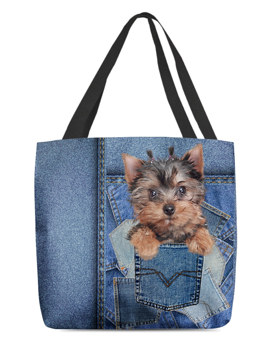 Yorkshire Terrier-in pocket2-Cloth Tote Bag