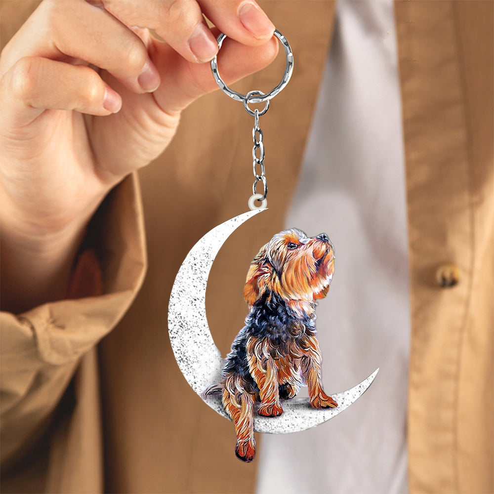 Sit On The Moon Keychain