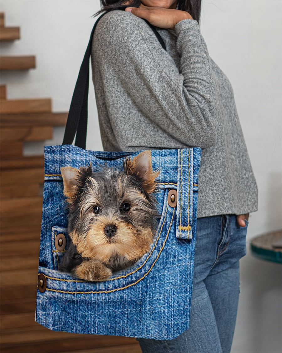 Yorkshire terrier-in pocket-Cloth Tote Bag