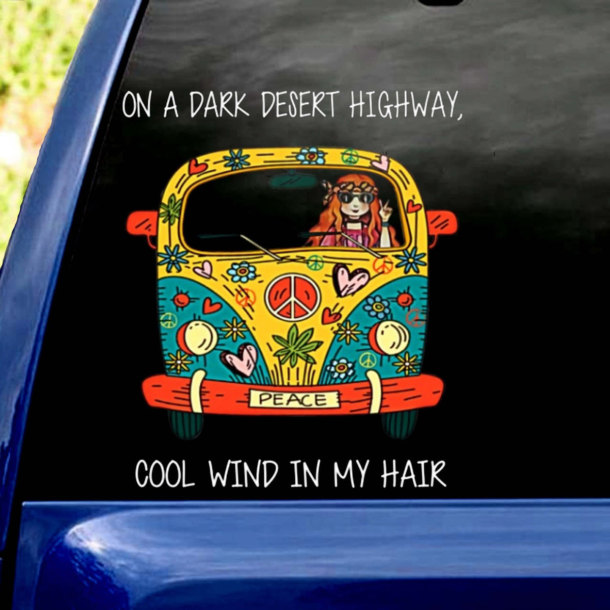 HIPPIE CAR STICKER