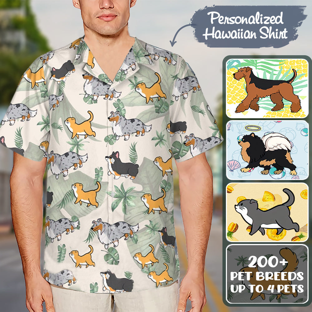 Dog &amp; Cat Hawaii Shirt - Personalized Hawaii Shirt