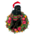 Black Cocker Spaniel Christmas Ornament