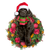 Black Labradoodle Christmas Ornament