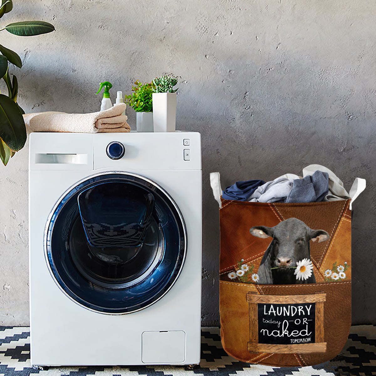 Brangus-laundry today or naked tomorrow laundry basket