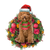 Brown Labradoodle Christmas Ornament