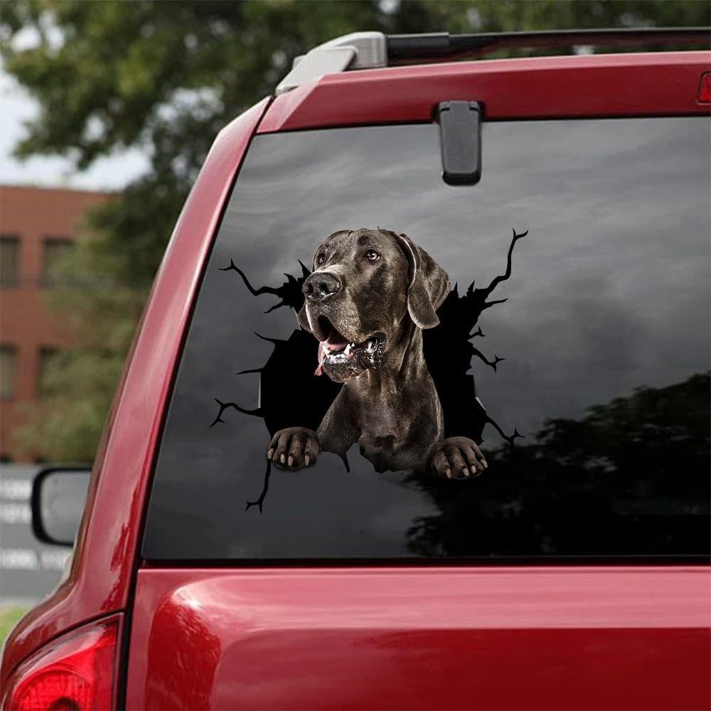 Great Dane Crack Sticker Dogs Lover 8