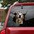 Golden Retriever Crack Car Sticker, Toilet Sticker, Fridge Sticker 10