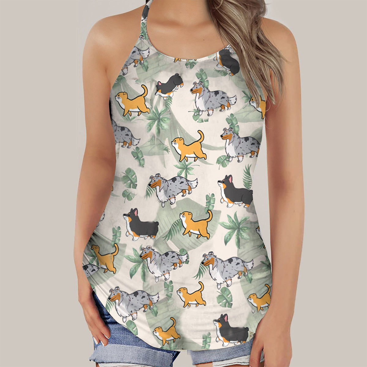 Dog &amp; Cat Hawaii Tank Top-Personalized Hawaii Tank Top